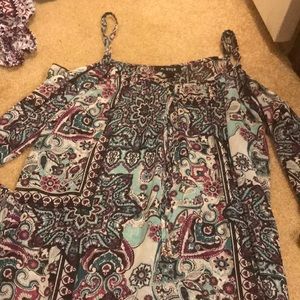 Off shoulder flowy top